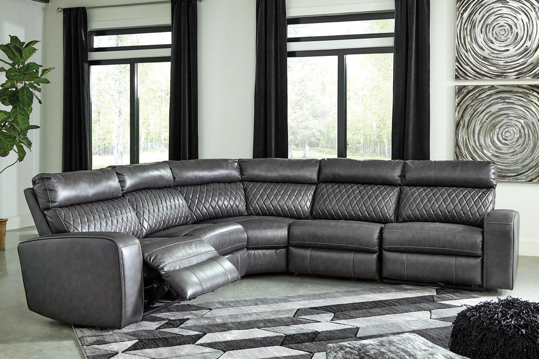 Samperstone Power Reclining Sectional - Tony’s Furniture Store & Linen (GA) - Multi Location