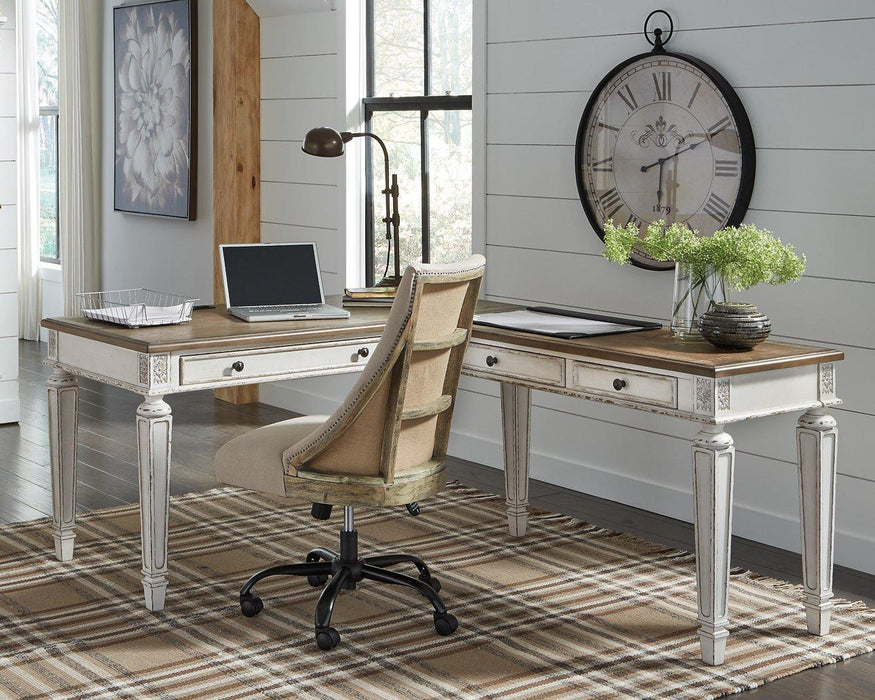 Realyn 2-Piece Home Office Desk - Tony’s Furniture Store & Linen (GA) - Multi Location