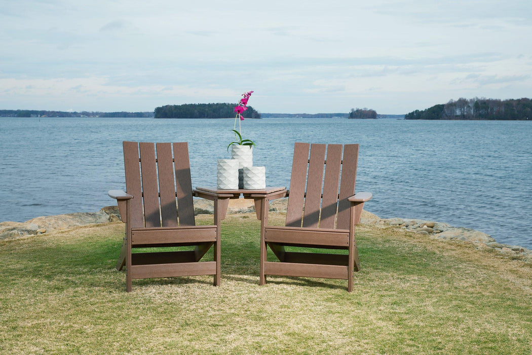 Emmeline Outdoor Adirondack Chairs with Tete-A-Tete Connector - Tony’s Furniture Store & Linen (GA) - Multi Location