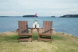 Emmeline Outdoor Adirondack Chairs with Tete-A-Tete Connector - Tony’s Furniture Store & Linen (GA) - Multi Location