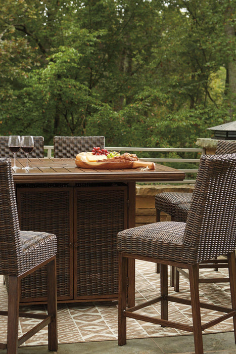 Paradise Trail Outdoor Bar Table Set - Tony’s Furniture Store & Linen (GA) - Multi Location