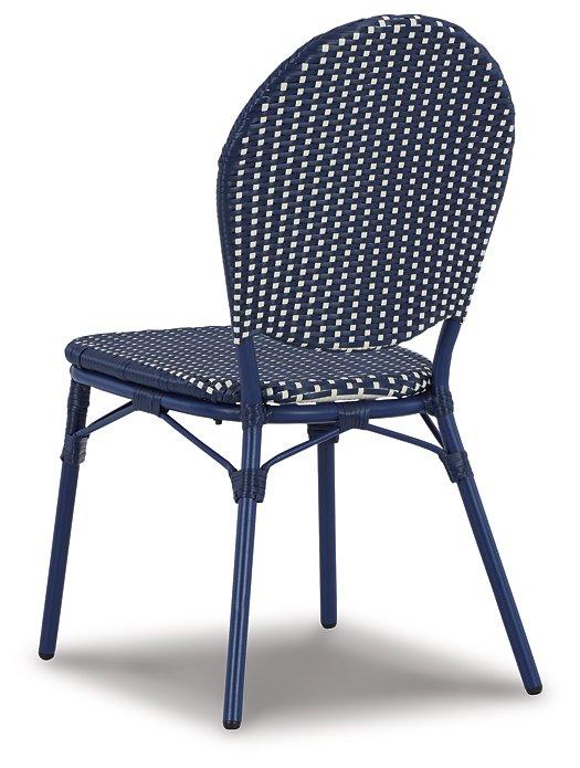 Odyssey Blue Outdoor Table and Chairs (Set of 3) - Tony’s Furniture Store & Linen (GA) - Multi Location