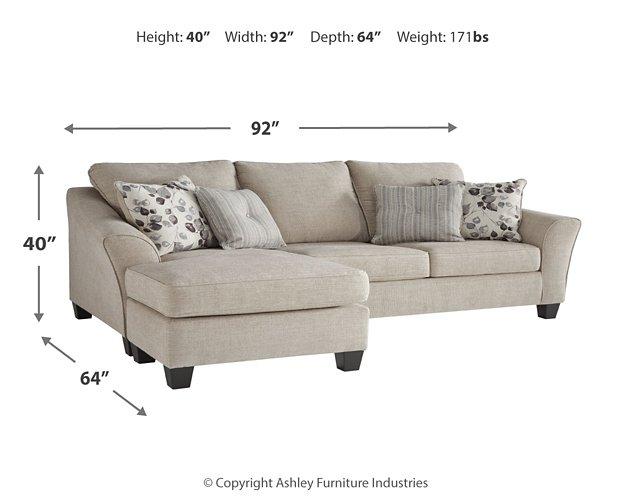 Abney Sofa Chaise - Tony’s Furniture Store & Linen (GA) - Multi Location