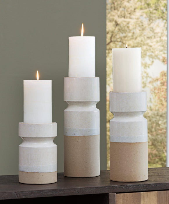 Hurston Candle Holder (Set of 3) - Tony’s Furniture Store & Linen (GA) - Multi Location