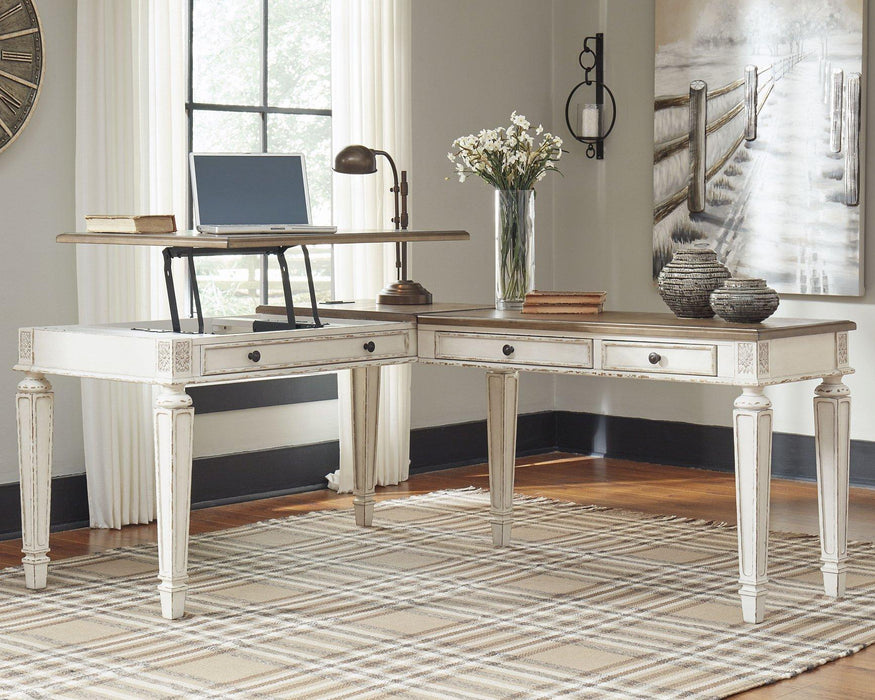 Realyn 2-Piece Home Office Lift Top Desk - Tony’s Furniture Store & Linen (GA) - Multi Location