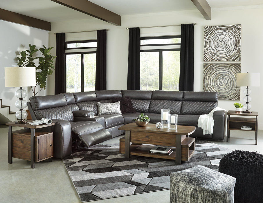 Samperstone Power Reclining Sectional - Tony’s Furniture Store & Linen (GA) - Multi Location