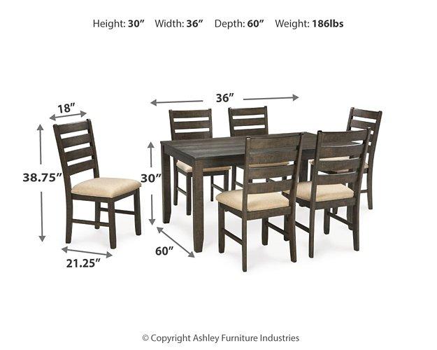 Rokane Dining Table and Chairs (Set of 7) - Tony’s Furniture Store & Linen (GA) - Multi Location