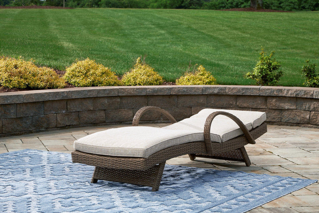 Beachcroft Outdoor Chaise Lounge with Cushion - Tony’s Furniture Store & Linen (GA) - Multi Location