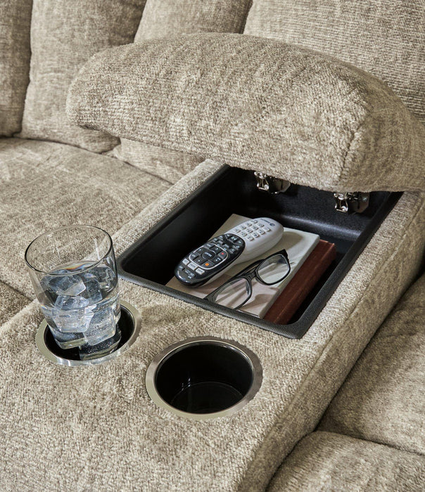 Hindmarsh Power Reclining Loveseat with Console - Tony’s Furniture Store & Linen (GA) - Multi Location