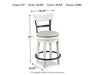 Valebeck Counter Height Bar Stool - Tony’s Furniture Store & Linen (GA) - Multi Location