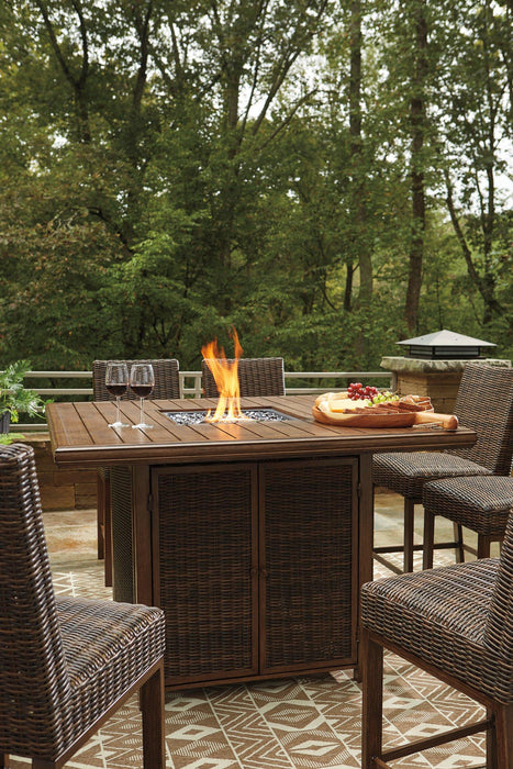 Paradise Trail Outdoor Bar Table Set - Tony’s Furniture Store & Linen (GA) - Multi Location