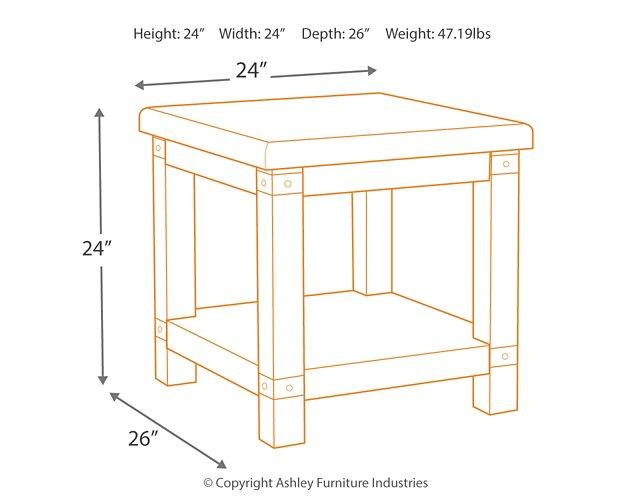 Carynhurst End Table - Tony’s Furniture Store & Linen (GA) - Multi Location