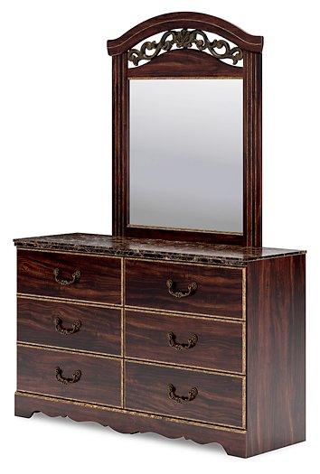 Glosmount Dresser and Mirror - Tony’s Furniture Store & Linen (GA) - Multi Location