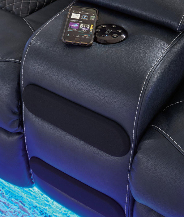 Fyne-Dyme Power Reclining Loveseat with Console - Tony’s Furniture Store & Linen (GA) - Multi Location