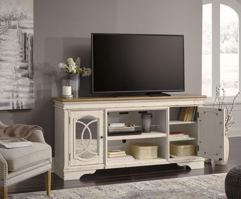 Realyn 74" TV Stand with Electric Fireplace - Tony’s Furniture Store & Linen (GA) - Multi Location