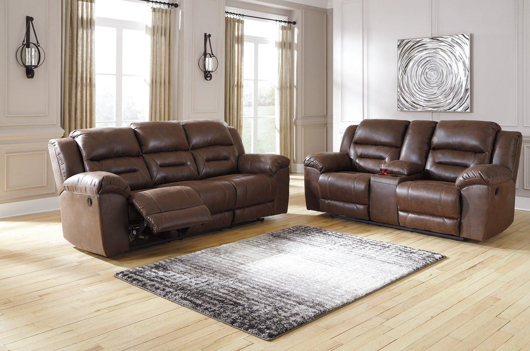 Stoneland Reclining Loveseat with Console - Tony’s Furniture Store & Linen (GA) - Multi Location