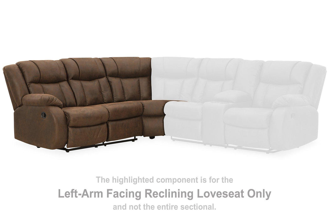 Trail Boys 2-Piece Reclining Sectional - Tony’s Furniture Store & Linen (GA) - Multi Location