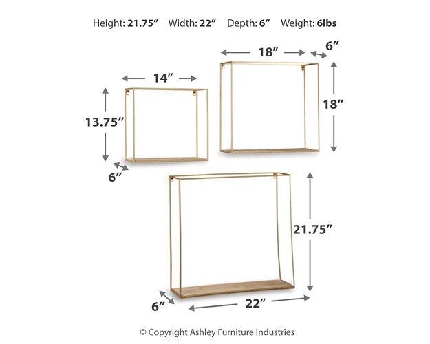 Efharis Wall Shelf (Set of 3) - Tony’s Furniture Store & Linen (GA) - Multi Location