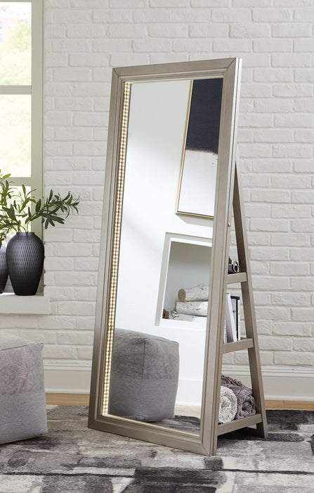 Evesen Floor Standing Mirror with Storage - Tony’s Furniture Store & Linen (GA) - Multi Location