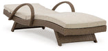 Beachcroft Outdoor Chaise Lounge with Cushion - Tony’s Furniture Store & Linen (GA) - Multi Location