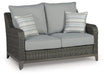 Elite Park Outdoor Loveseat, Lounge Chairs and Cocktail Table - Tony’s Furniture Store & Linen (GA) - Multi Location