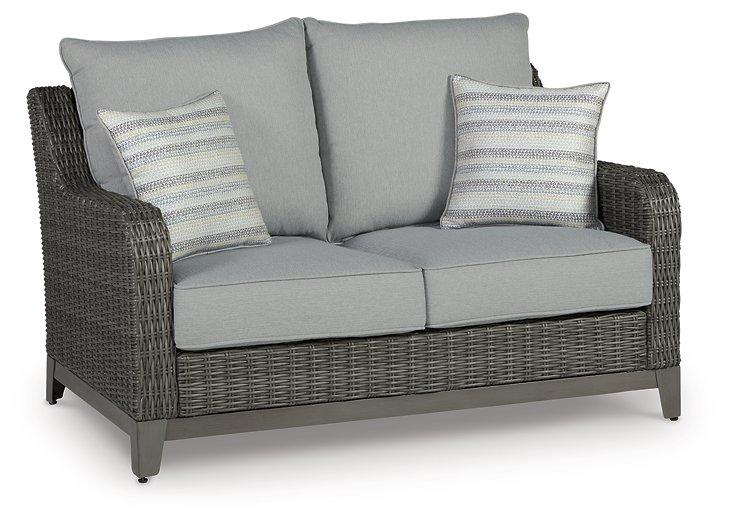 Elite Park Outdoor Loveseat, Lounge Chairs and Cocktail Table - Tony’s Furniture Store & Linen (GA) - Multi Location
