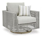 Seton Creek Outdoor Swivel Lounge with Cushion - Tony’s Furniture Store & Linen (GA) - Multi Location