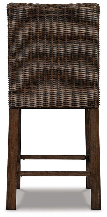 Paradise Trail Outdoor Counter Height Dining Table with 4 Barstools - Tony’s Furniture Store & Linen (GA) - Multi Location