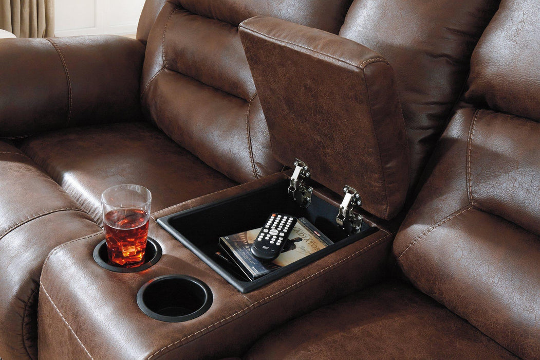 Stoneland Reclining Loveseat with Console - Tony’s Furniture Store & Linen (GA) - Multi Location