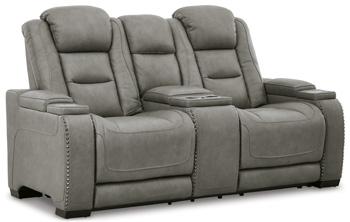 The Man-Den Power Reclining Loveseat with Console - Tony’s Furniture Store & Linen (GA) - Multi Location