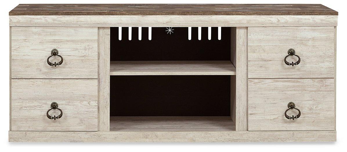 Willowton TV Stand with Electric Fireplace - Tony’s Furniture Store & Linen (GA) - Multi Location