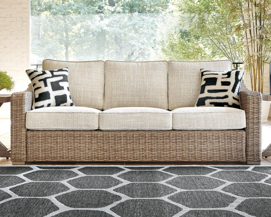 Beachcroft Outdoor Sofa with Cushion - Tony’s Furniture Store & Linen (GA) - Multi Location
