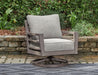 Hillside Barn Outdoor Swivel Lounge with Cushion - Tony’s Furniture Store & Linen (GA) - Multi Location
