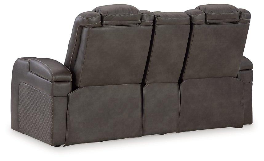 Fyne-Dyme Power Reclining Loveseat with Console - Tony’s Furniture Store & Linen (GA) - Multi Location