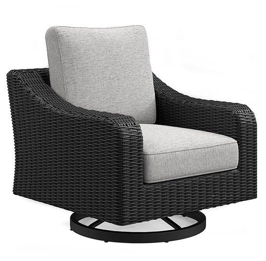 Beachcroft Outdoor Swivel Lounge with Cushion - Tony’s Furniture Store & Linen (GA) - Multi Location