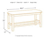 Moriville Counter Height Dining Bench - Tony’s Furniture Store & Linen (GA) - Multi Location