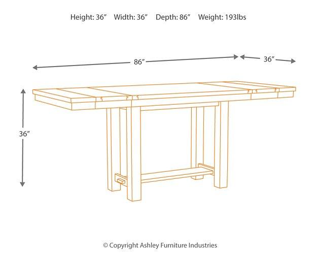 Moriville Counter Height Dining Extension Table - Tony’s Furniture Store & Linen (GA) - Multi Location