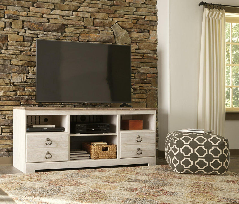 Willowton 4-Piece Entertainment Center with Electric Fireplace - Tony’s Furniture Store & Linen (GA) - Multi Location