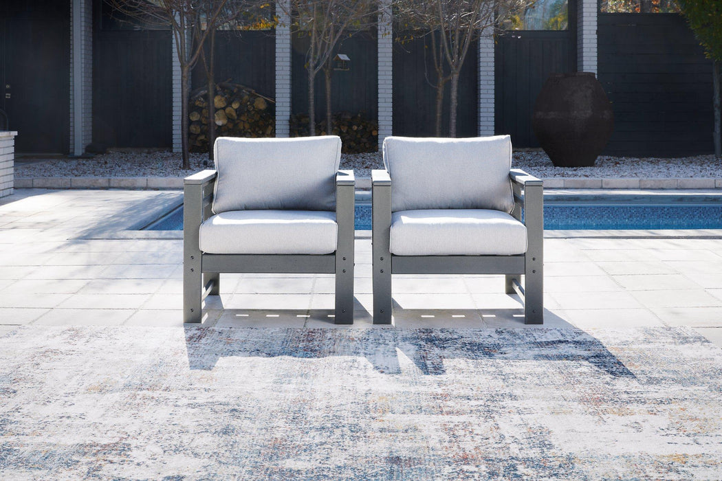 Amora Outdoor Lounge Chair with Cushion (Set of 2) - Tony’s Furniture Store & Linen (GA) - Multi Location