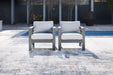 Amora Outdoor Lounge Chair with Cushion (Set of 2) - Tony’s Furniture Store & Linen (GA) - Multi Location