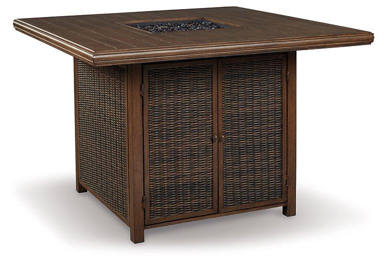 Paradise Trail Outdoor Counter Height Dining Table with 4 Barstools - Tony’s Furniture Store & Linen (GA) - Multi Location
