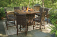 Paradise Trail Outdoor Bar Table Set - Tony’s Furniture Store & Linen (GA) - Multi Location