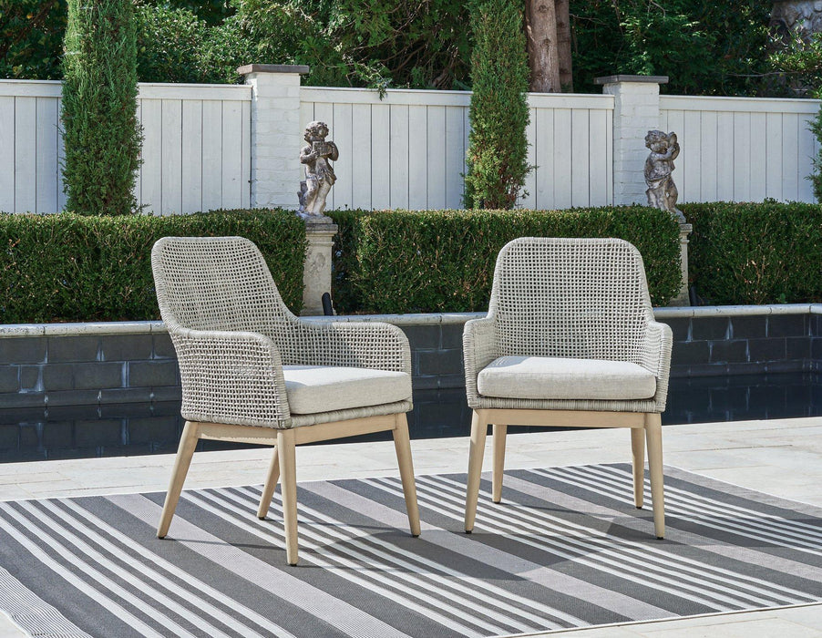 Seton Creek Outdoor Dining Arm Chair (Set of 2) - Tony’s Furniture Store & Linen (GA) - Multi Location
