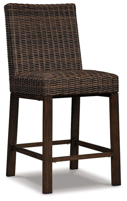 Paradise Trail Outdoor Counter Height Dining Table with 4 Barstools - Tony’s Furniture Store & Linen (GA) - Multi Location