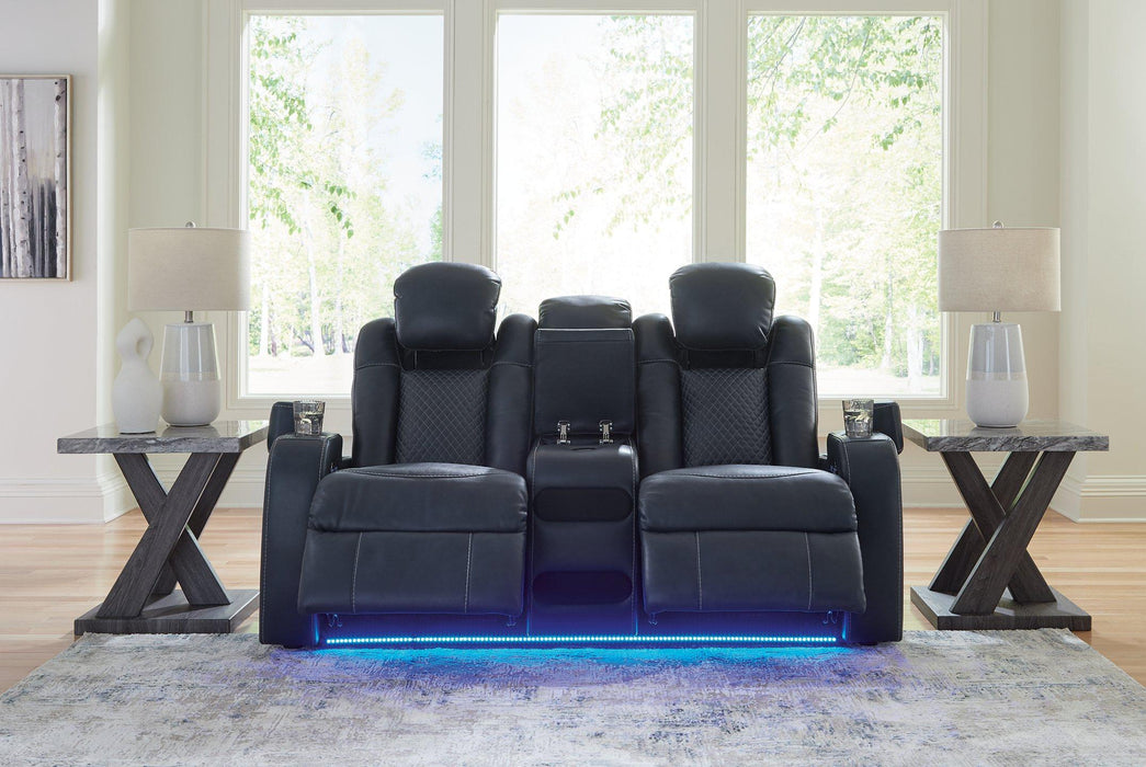 Fyne-Dyme Power Reclining Loveseat with Console - Tony’s Furniture Store & Linen (GA) - Multi Location
