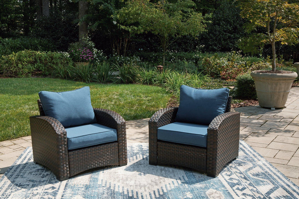 Windglow Outdoor Lounge Chair with Cushion - Tony’s Furniture Store & Linen (GA) - Multi Location
