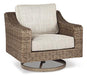 Beachcroft Outdoor Swivel Lounge with Cushion - Tony’s Furniture Store & Linen (GA) - Multi Location