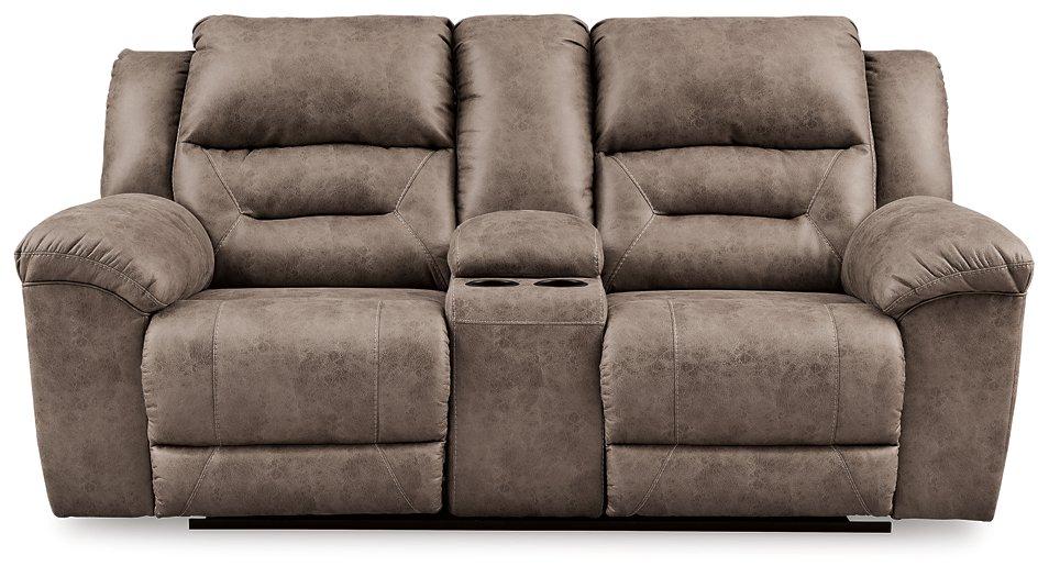 Stoneland Reclining Loveseat with Console - Tony’s Furniture Store & Linen (GA) - Multi Location