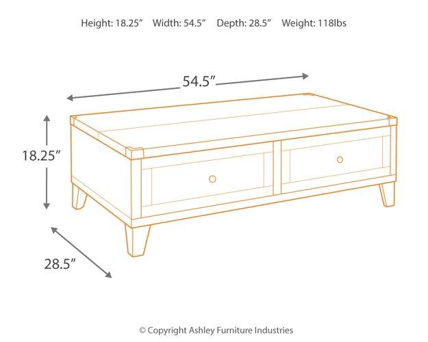 Todoe Coffee Table with Lift Top - Tony’s Furniture Store & Linen (GA) - Multi Location