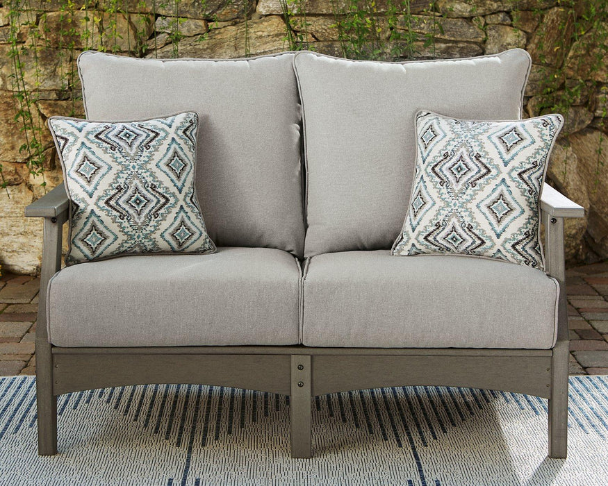 Visola Outdoor Loveseat with Cushion - Tony’s Furniture Store & Linen (GA) - Multi Location